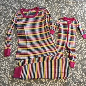 Mommy and Me Hanna Andersson pajamas Set - Small and 3-6 months